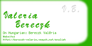 valeria bereczk business card